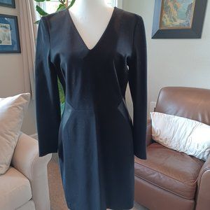 Black, size 8, faux leather detail